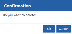 JavaScript Entity delete confirmation JavaScript Entity delete confirmation