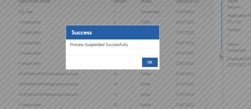 Success message Success message