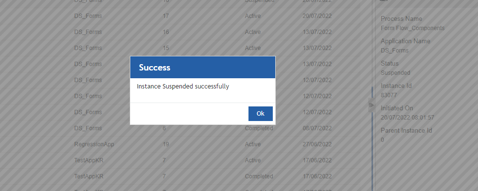 Success message Success message