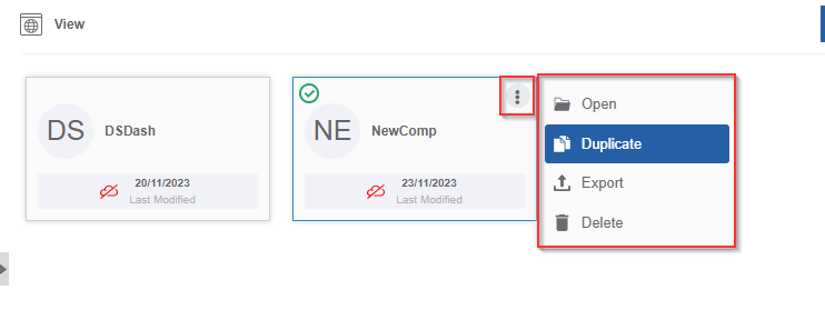 Duplicating view Duplicating view